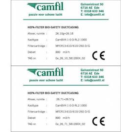 camfill typeplaatjes