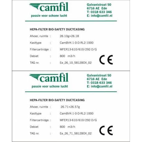 camfill typeplaatjes