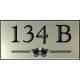 RVS look Huisnummerbord 134 B