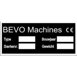 BEVO Machineplaatjes