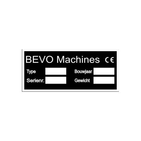 BEVO Machineplaatjes