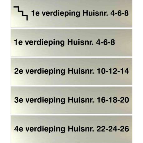 verdiepingsborden rvs-look